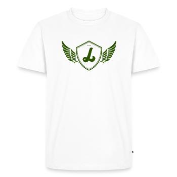 Armoiries L - T-shirt Premium bio Homme - blanc - Devant - Nico (187cm)