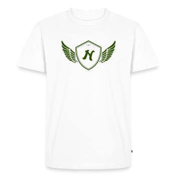 Armoiries n - T-shirt Premium bio Homme - blanc - Devant - Nico (187cm)