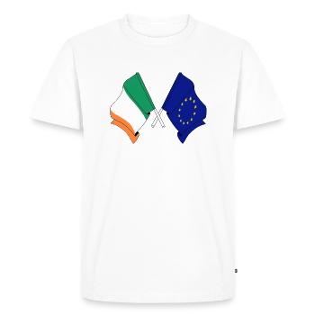 Drapeau de l’Irlande, Europe - T-shirt Premium bio Homme - blanc - Devant - Nico (187cm)