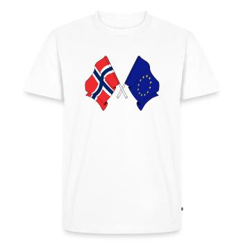 Drapeau de la Norvège, Europe - T-shirt Premium bio Homme - blanc - Devant - Nico (187cm)