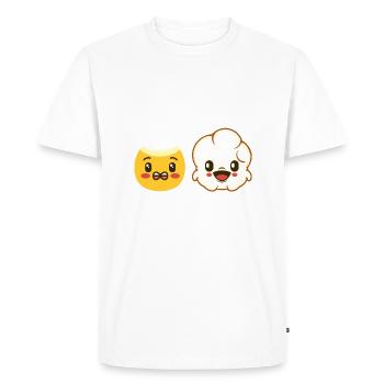 Il doit faire chaud dehors - Snack de grains de maïs éclatés - T-shirt Premium bio Homme - blanc - Devant - Nico (187cm)
