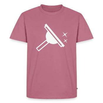 Window Cleaner - Men's Premium Organic T-Shirt - mauve - Front - Nico (187cm)
