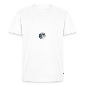 Il y a deux lunes La lune est ma mère - T-shirt Premium bio Homme - blanc - Devant - Nico (187cm)