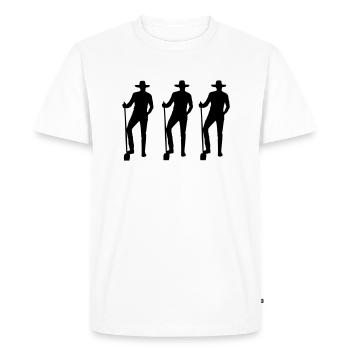 Cultivateur - T-shirt Premium bio Homme - blanc - Devant - Nico (187cm)