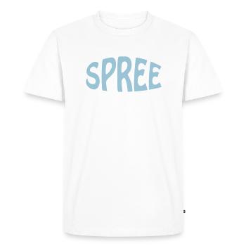 Spree - T-shirt Premium bio Homme - blanc - Devant - Nico (187cm)