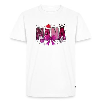 Noël Père Noël 2024 2025 film vacances famille xms - T-shirt Premium bio Homme - blanc - Devant - Nico (187cm)