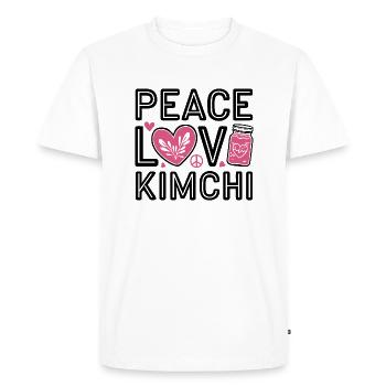 Statement for kimchi fans - Men's Premium Organic T-Shirt - white - Front - Nico (187cm)