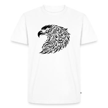 Tête d'aigle royal - T-shirt Premium bio Homme - blanc - Devant - Nico (187cm)