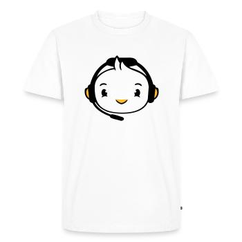 Duck Gamer Gaming Voice Chat Headset Console Game - Men's Premium Organic T-Shirt - white - Front - Nico (187cm)
