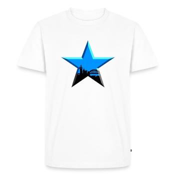 il fullxfull - Men's Premium Organic T-Shirt - white - Front - Nico (187cm)