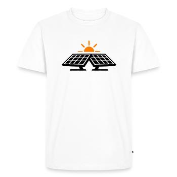 Icône de l’énergie solaire - T-shirt Premium bio Homme - blanc - Devant - Nico (187cm)