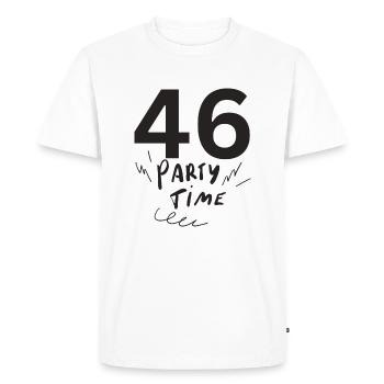 46 - T-shirt Premium bio Homme - blanc - Devant - Nico (187cm)