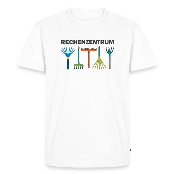 Centre de calcul - T-shirt Premium bio Homme - blanc - Devant - Nico (187cm)