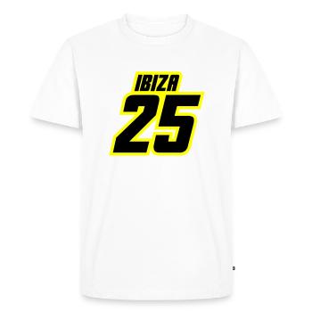 Ibiza 2025 Jersey - Men's Premium Organic T-Shirt - white - Front - Nico (187cm)