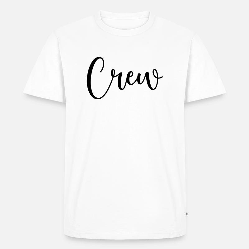 crew 1 - Männer Premium Bio T-Shirt - Weiß