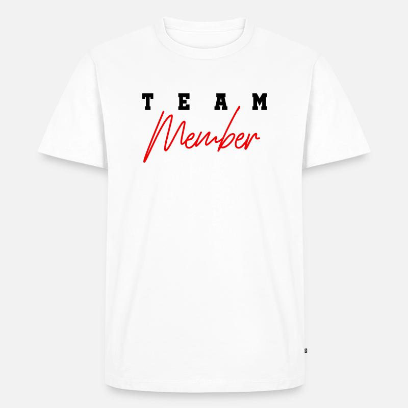 team member 01 - Männer Premium Bio T-Shirt - Weiß
