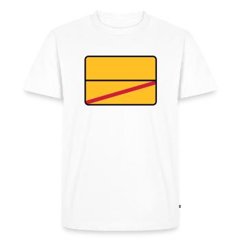 Ortsschild - T-shirt Premium bio Homme - blanc - Devant - Nico (187cm)