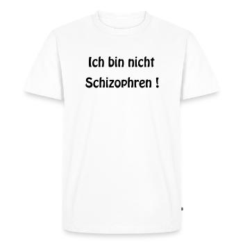 Schizo - T-shirt Premium bio Homme - blanc - Devant - Nico (187cm)