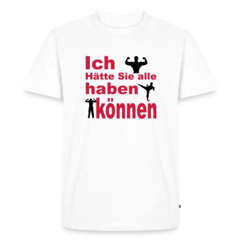 wedding - T-shirt Premium bio Homme - blanc - Devant - Nico (187cm)