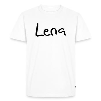 lena - T-shirt Premium bio Homme - blanc - Devant - Nico (187cm)
