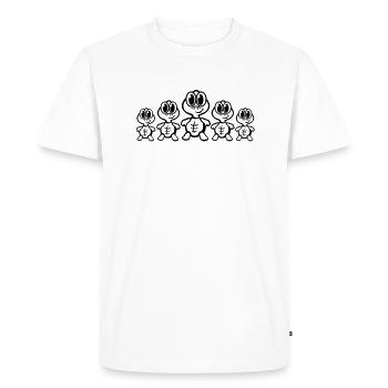 schildkroeten_comic_t1 - T-shirt Premium bio Homme - blanc - Devant - Nico (187cm)