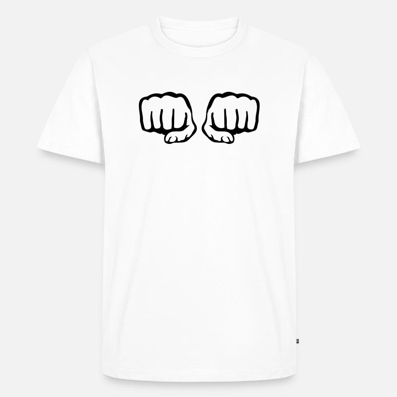 fauste_qa1 - Männer Premium Bio T-Shirt - Weiß