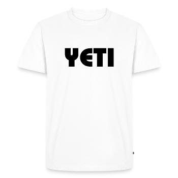 Yeti - T-shirt Premium bio Homme - blanc - Devant - Nico (187cm)