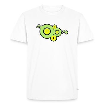 fantaisie d’art moderne - T-shirt Premium bio Homme - blanc - Devant - Nico (187cm)