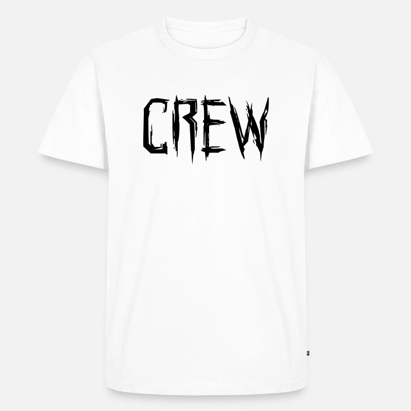 Crew Team Mannschaft - Männer Premium Bio T-Shirt - Weiß