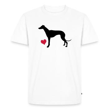 Levrette - T-shirt Premium bio Homme - blanc - Devant - Nico (187cm)