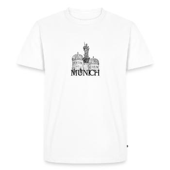 Munich - Munich - T-shirt Premium bio Homme - blanc - Devant - Nico (187cm)