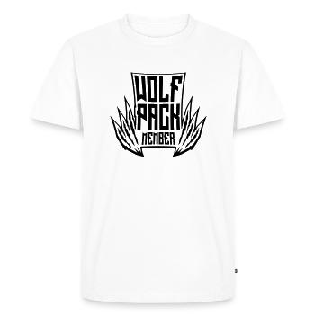 Équipe Wolf Pack - T-shirt Premium bio Homme - blanc - Devant - Nico (187cm)