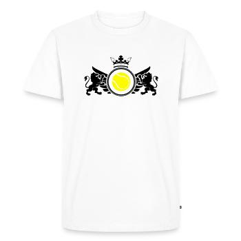 Emblème de tennis - T-shirt Premium bio Homme - blanc - Devant - Nico (187cm)