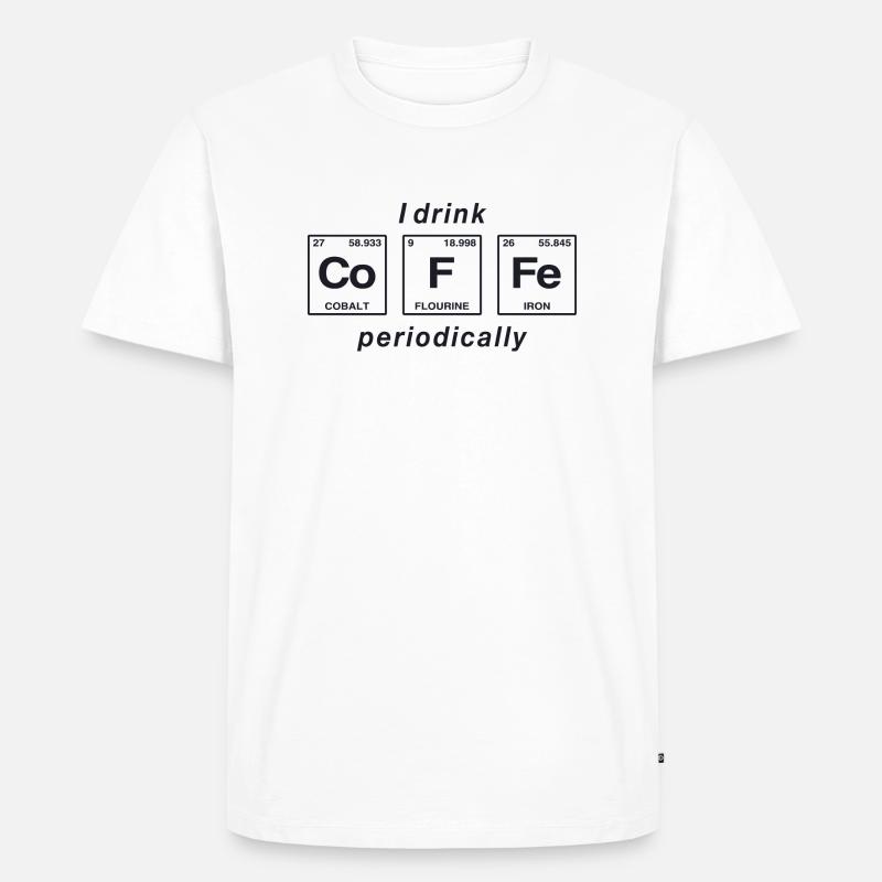 CAFÉ - avec des éléments du système persiode - T-shirt Premium bio Homme - blanc
