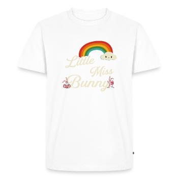 Little Miss Bunnies pour filles et femmes Pâques - T-shirt Premium bio Homme - blanc - Devant - Nico (187cm)
