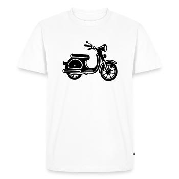 Scooteur - T-shirt Premium bio Homme - blanc - Devant - Nico (187cm)