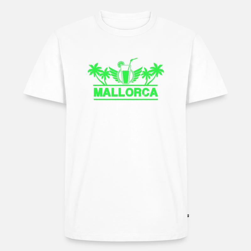 mallorca - Männer Premium Bio T-Shirt - Weiß