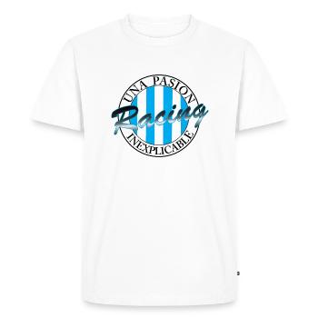 Racing an inexplicable passion - Men's Premium Organic T-Shirt - white - Front - Nico (187cm)