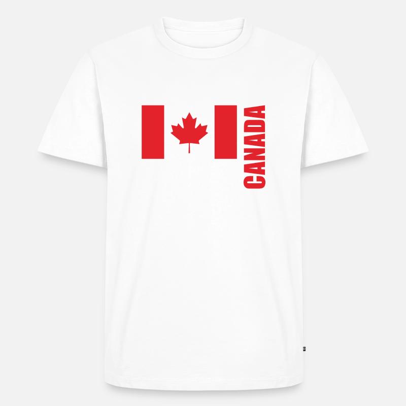 Calgary - Männer Premium Bio T-Shirt - Weiß