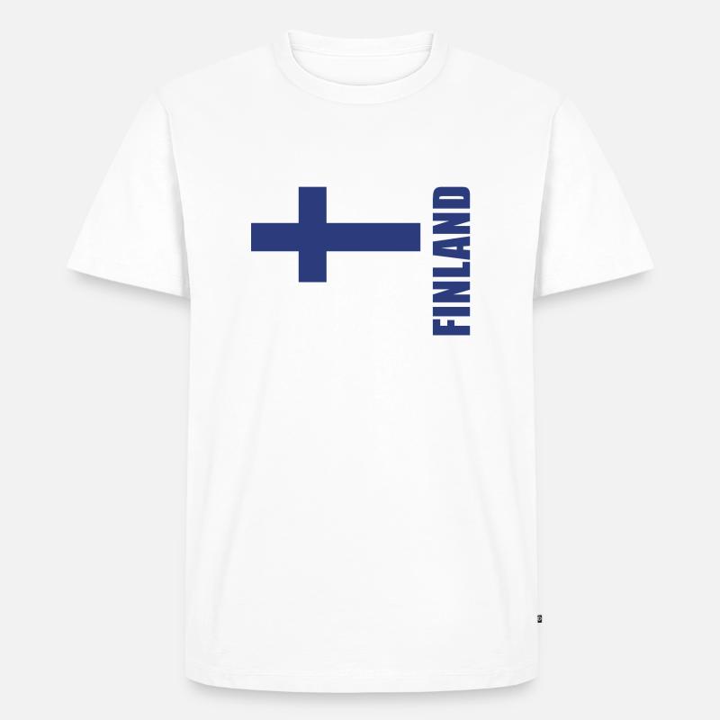 Helsinki - Männer Premium Bio T-Shirt - Weiß