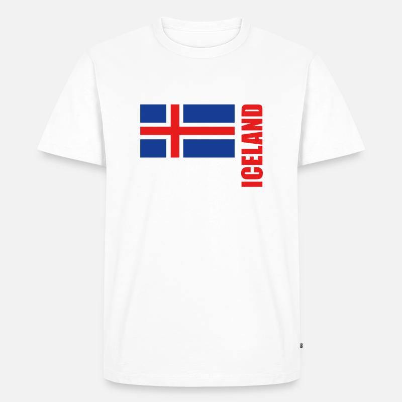 Selfoss - Männer Premium Bio T-Shirt - Weiß