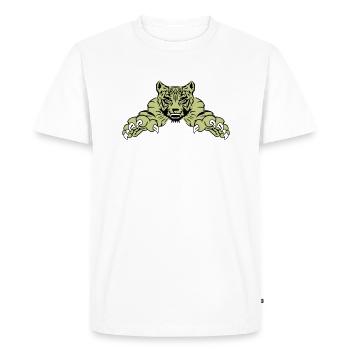 Attaque de tigre - T-shirt Premium bio Homme - blanc - Devant - Nico (187cm)