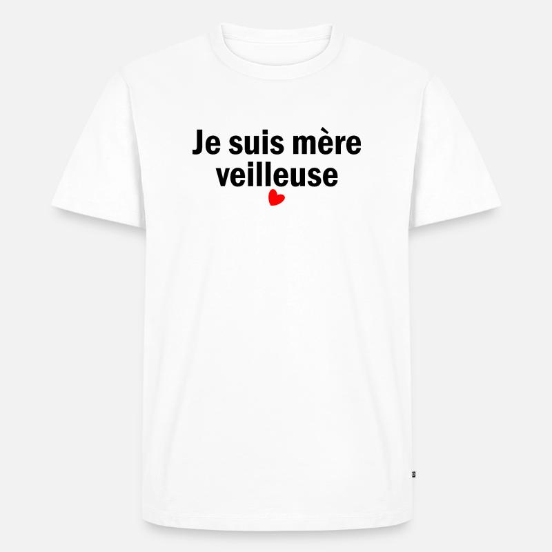 Ich bin Mutter - Männer Premium Bio T-Shirt - Weiß