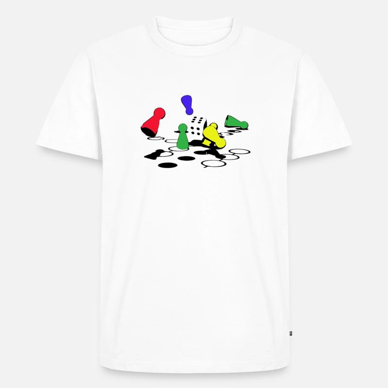 GameOver - Männer Premium Bio T-Shirt - Weiß