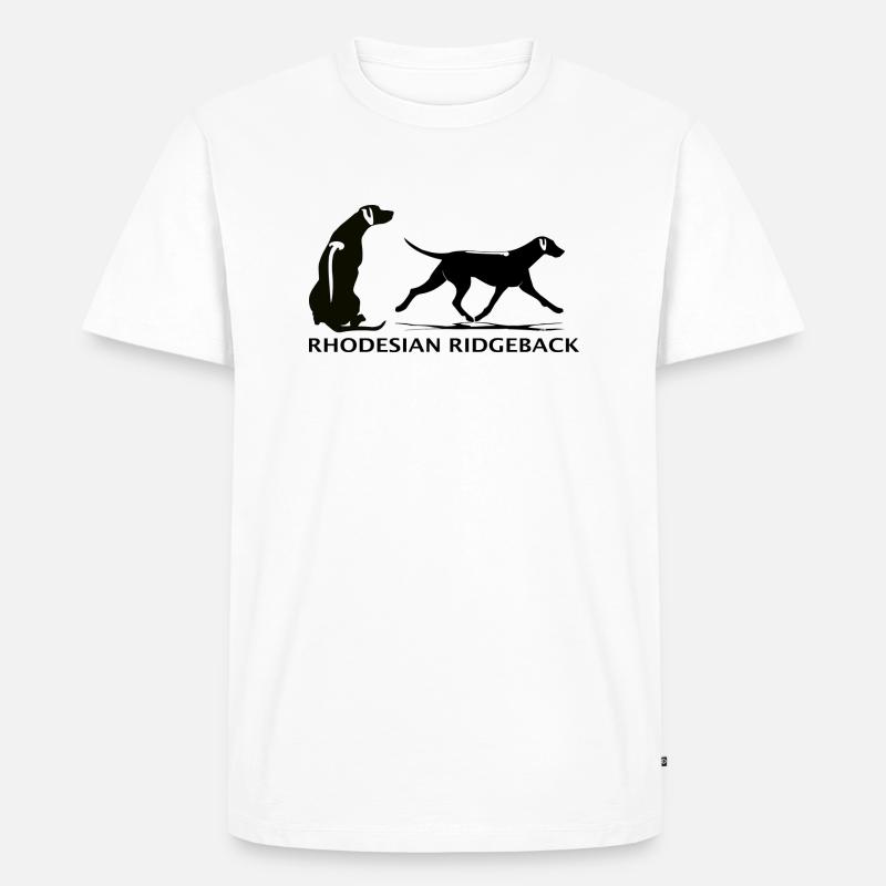 Rhodesian Ridgeback - Männer Premium Bio T-Shirt - Weiß