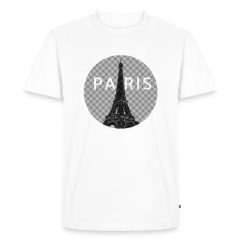 Paris City Eiffel Tower France France Paris - Men's Premium Organic T-Shirt - white - Front - Nico (187cm)