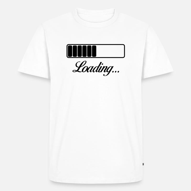 loading - Männer Premium Bio T-Shirt - Weiß