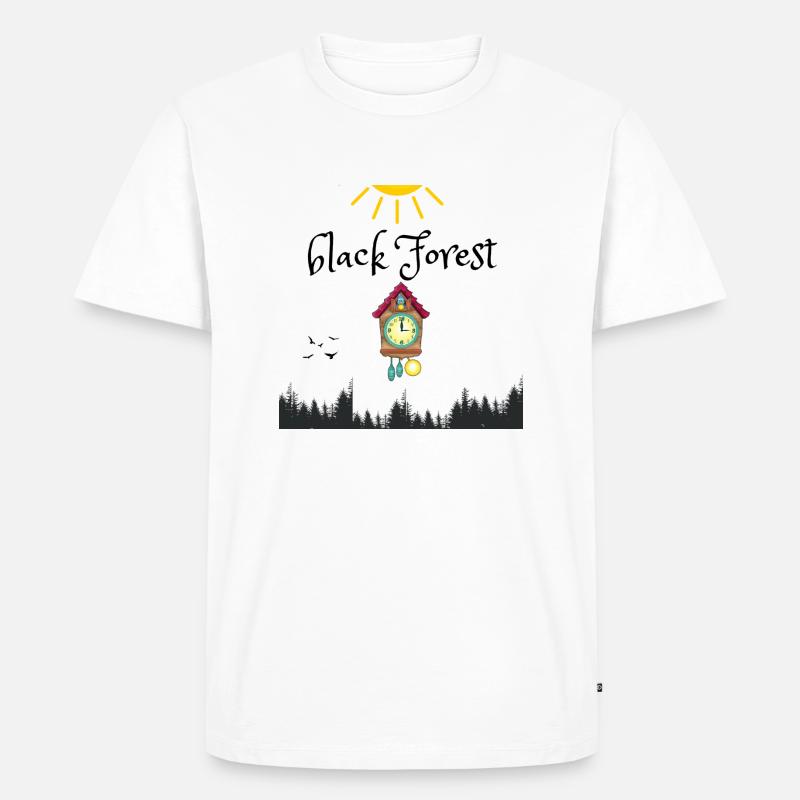 Black Forest - Männer Premium Bio T-Shirt - Weiß