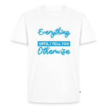 Qa Engineer QA Tester Testeur de logiciels - T-shirt Premium bio Homme - blanc - Devant - Nico (187cm)