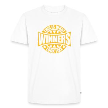 À quoi ressemblent les gagnants - T-shirt Premium bio Homme - blanc - Devant - Nico (187cm)